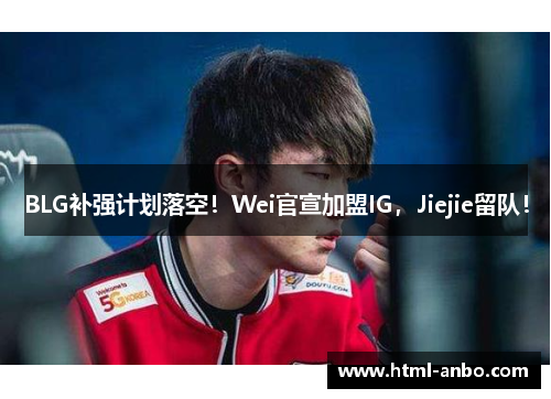 BLG补强计划落空！Wei官宣加盟IG，Jiejie留队！